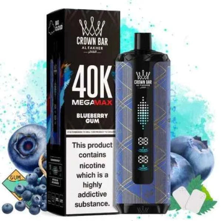 Al Fakher - Crown Bar Mega Max 40K Disposable Vape (40,000 Puffs)  Best Disposable Vape Dubai