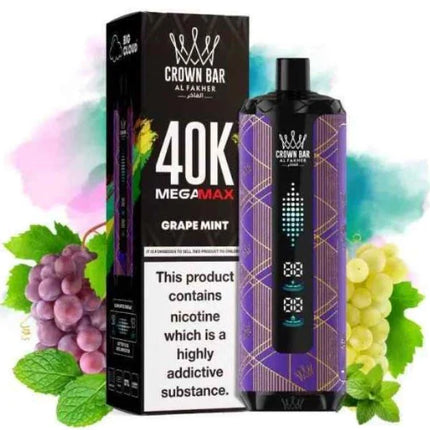 Al Fakher - Crown Bar Mega Max 40K Disposable Vape (40,000 Puffs)  Free Disposable Vape Delivery Dubai