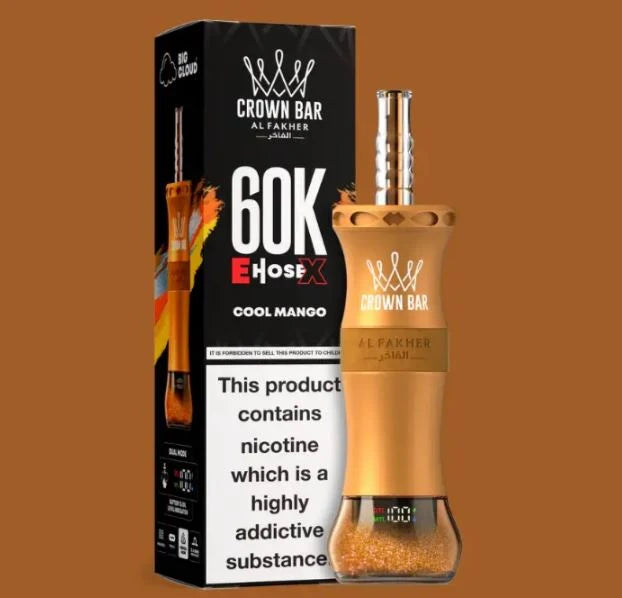 Al Fakher E-hose x Crown Bar 60,000 Puffs Disposable Vape Disposable Vape UAE Online