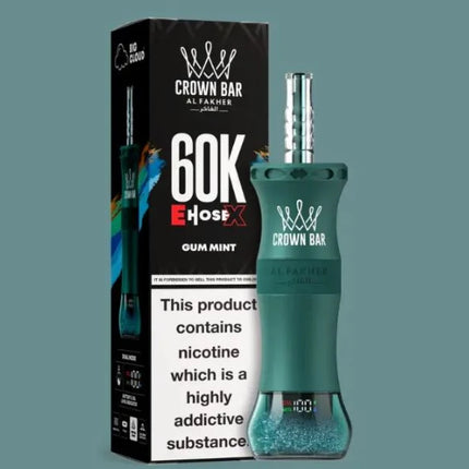 Al Fakher E-hose x Crown Bar 60,000 Puffs Disposable Vape Best Vape Shop Dubai 