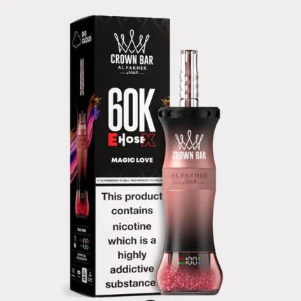 Al Fakher E-hose x Crown Bar 60,000 Puffs  Vape Delivery Abu Dhabi