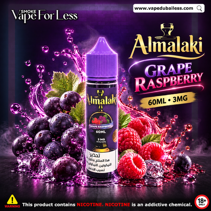 Almalaki Grape Raspberry Freebase ELiquid - Fast Vape Delivery UAE