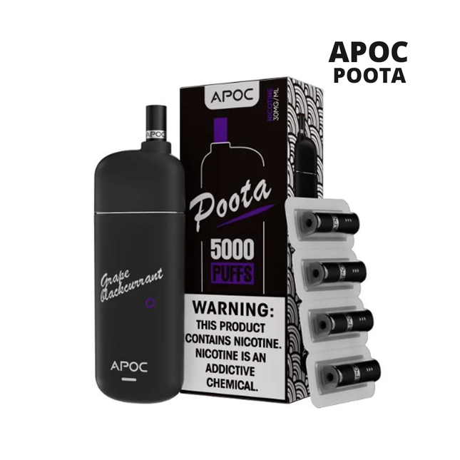 APOC - Poota 5000 Puffs Rechargeable Disposable Vape Best Vape Online UAE 2025