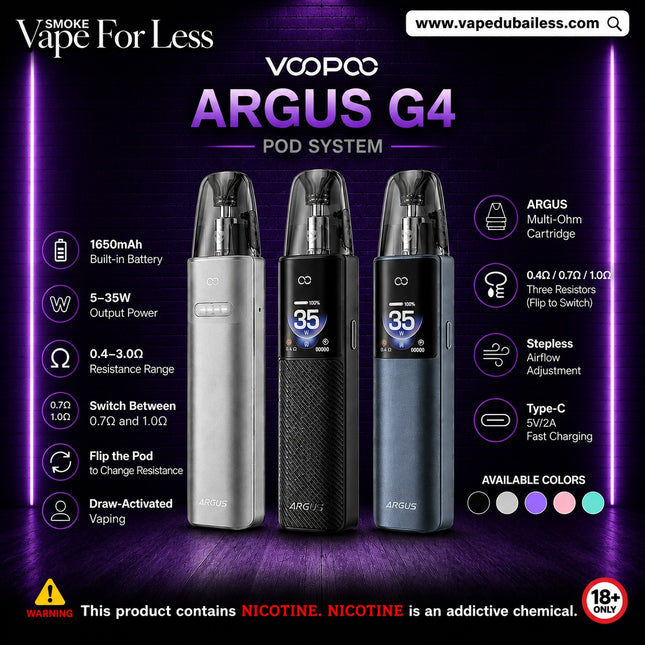 Argus G4 35W Pod System Kit 1650mAh  Vape Online Delivery 