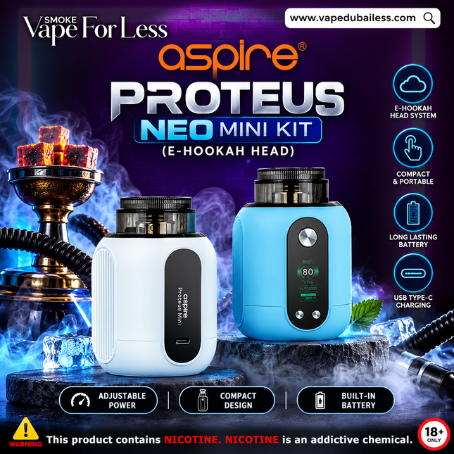 Aspire Proteus Neo Mini Kit (E-Hookah Head) - Cheapest Vape Delivery UAE