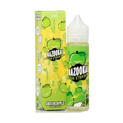 BAZOOKA Green Apple Sour Freebase E-Liquid Dubai[