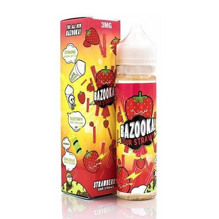 BAZOOKA Strawberry Sour Freebase E-Liquid dubai