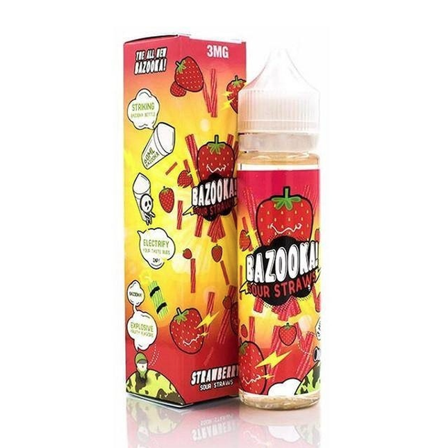 BAZOOKA Strawberry Sour Freebase E-Liquid dubai