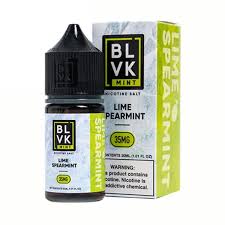 LIME SPEARMINT - BLVK MINT SALTS - 30ML vape delivery dubai Abu dhabi