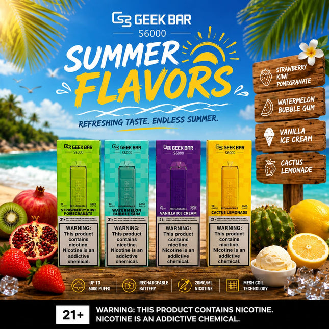 Geek Bar S3000 Disposable Vape 3000 Puffs
