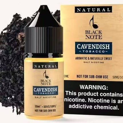 Black Note Cavendish Salt Nicotine 30ml - Fast Vape Delivery UAE