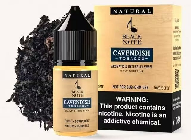 Black Note Cavendish Salt Nicotine 30ml - Fast Vape Delivery UAE