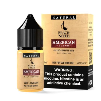 Black Note American Blend Salt Nicotine 30ml Fast vape delivery