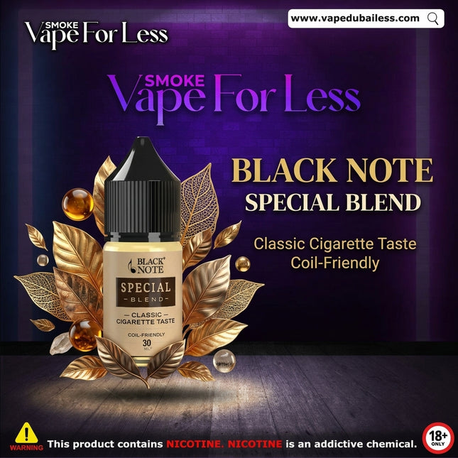 Black Note Special Blend Nic Salt 30ml - Fast Vape Delivery UAE