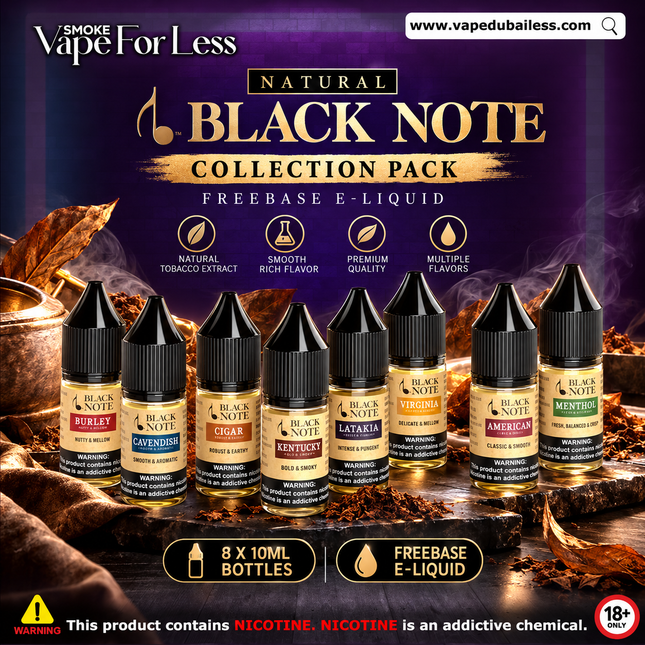 Black Note Tobacco Collection - Fast Vape Delivery Dubai