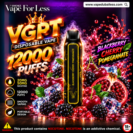 Blackberry Cherry Pomegranate VGPT 12000 Puffs - Same Day Vape Delivery Dubai