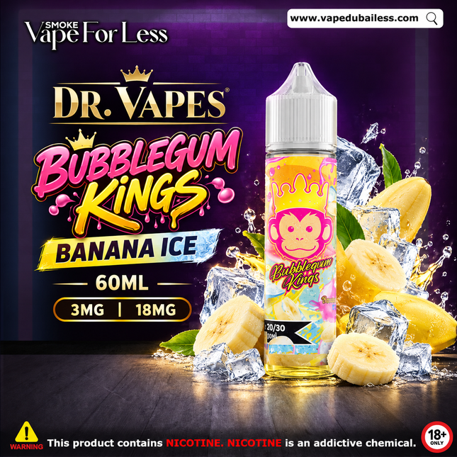Dr. Vapes Bubble Gum Kings Banana Ice 60ml by