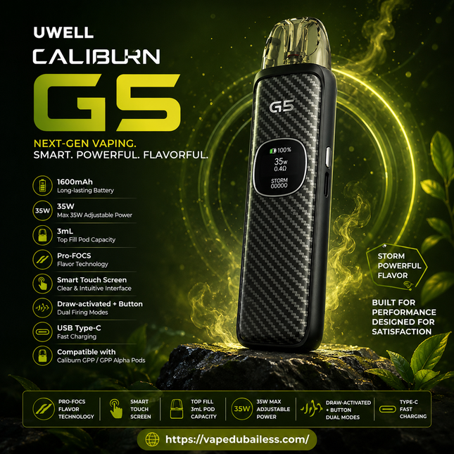 Caliburn G5 Pod System Kit Vape Same Day Delivery Dubai 2026