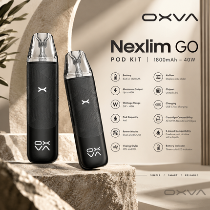 OXVA Nexlim GO Pod Kit 1800mAh – 40W