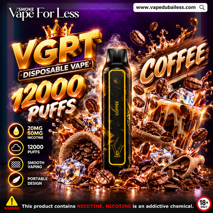 Coffee VGPT 12000 Puffs  - Online Vape Delivery UAE