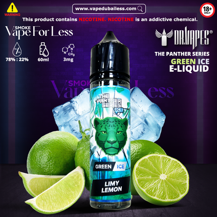 Green Ice (Limy Lemon) - The Panther Series Ice Elqiuid by Dr. Vapes