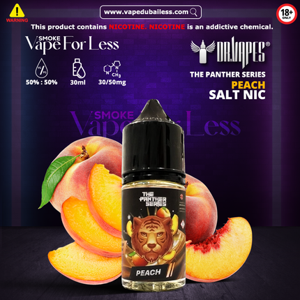 Peach - The Panther Series 30ml Saltnic by Dr. Vapes