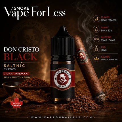 Don Cristo Black 30ml Saltnic by PGVG Vape offer Sharjah