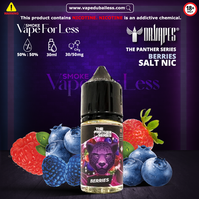 Berries The Panther Series Ice 30ml Saltnic by Dr. Vapes Best Deals Offer in Dubai 2025