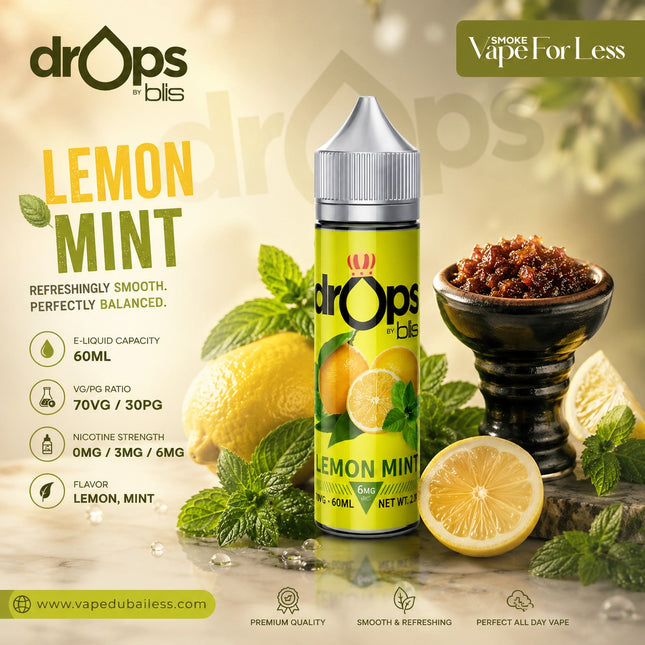 Drop By Blis Lemon Mint E Liquid Best Vape Shop in UAE 2025