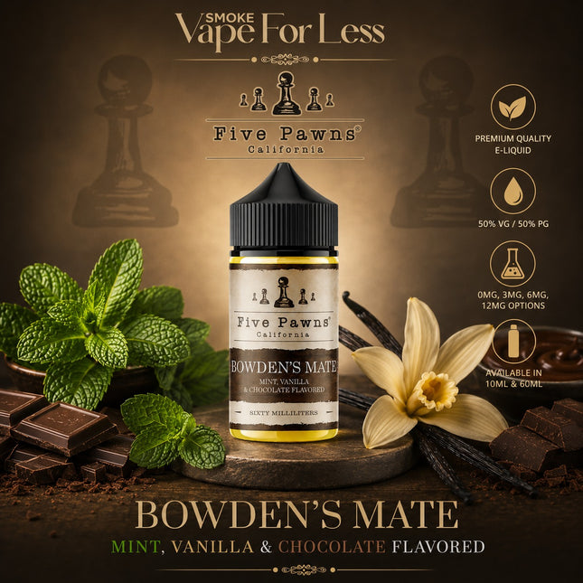 Five Pawns California Bowdens Mate Vape Delivery Ras Al Khaimah