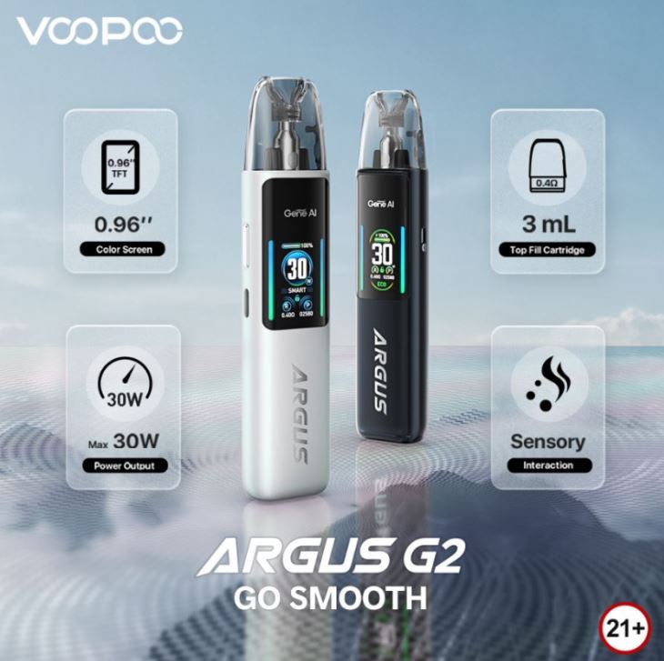 VOOPOO ARGUS G2 30W POD SYSTEM Vape For Less VOOPOO ARGUS G2 30W POD SYSTEM Vape For Less