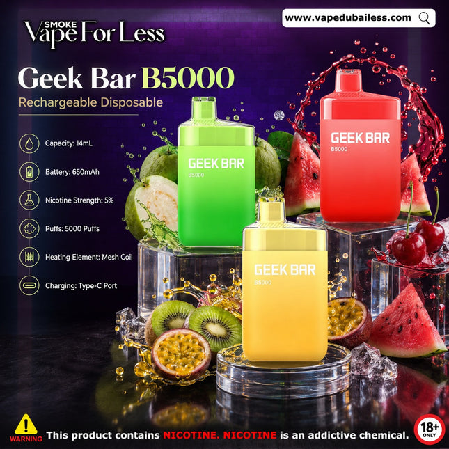 Geek Bar B5000 Disposable vape 5000 Puffs Fast vape Delivery dubai