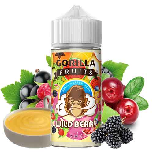 Gorilla Wild Berry Custard E Liquid Vape Delivery Ruwais