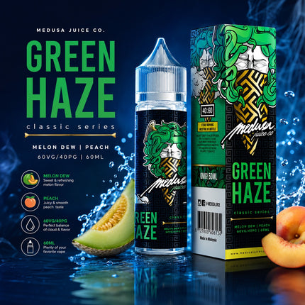 Green Haze Classic Series - Medusa Juice Co. 60ml ABU DHABI DUBAI UMM AL QUAWAIN KSA RAK