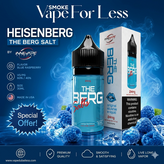 HEISENBERG - THE BERG SALT 30ML BY INNEVAPE Abudhabi Dubai 