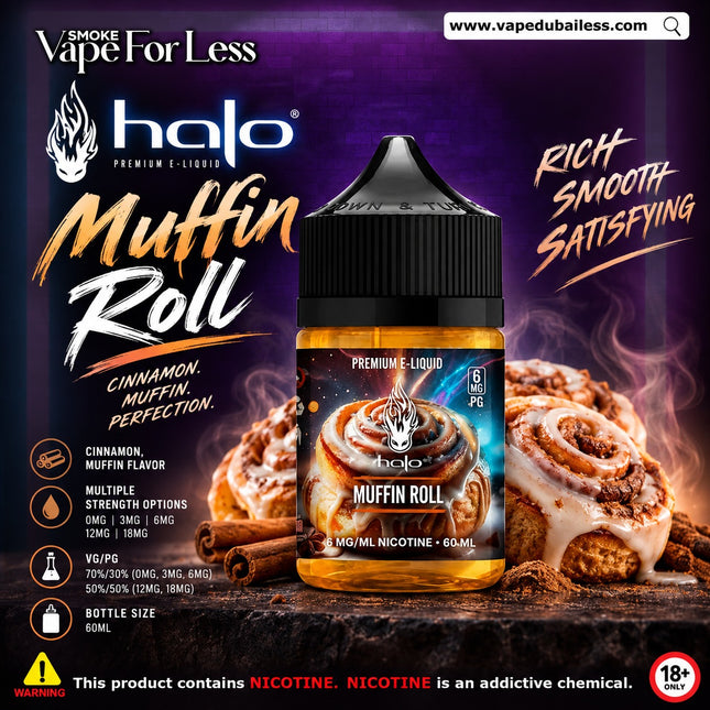 Halo Muffin Roll - E-Liquid Vape Delivery Abu Dhabi & Dubai