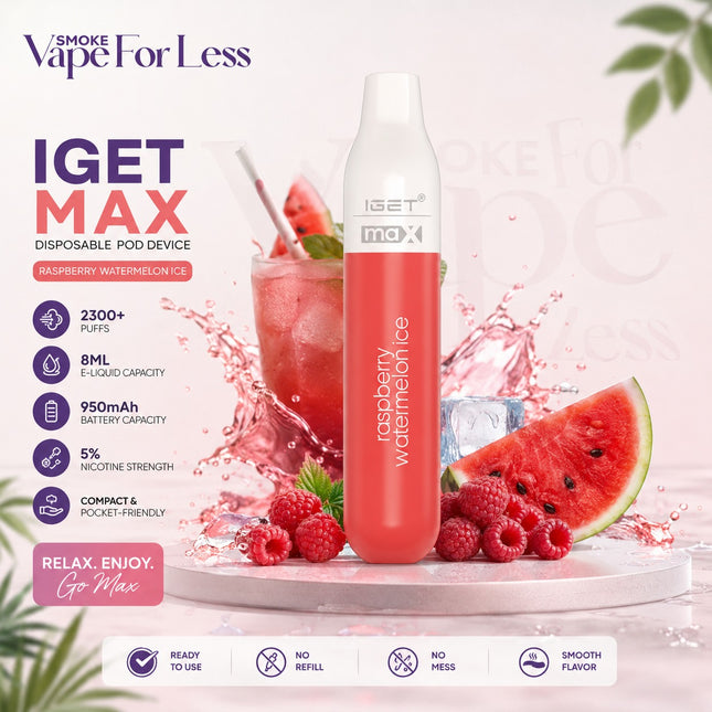 IGET MAX Disposable Vape 2300 Puffs Vape Offer Discount Dubai