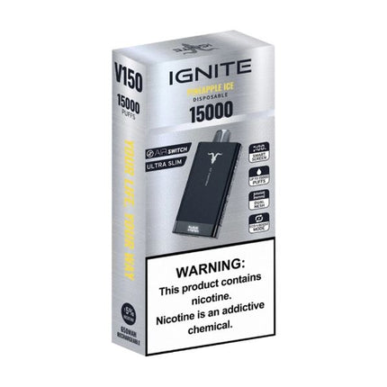 IGNITE - V150 Rechargeable Disposable Vape (15,000 Puffs) BEST VAPE IN SHARJAH