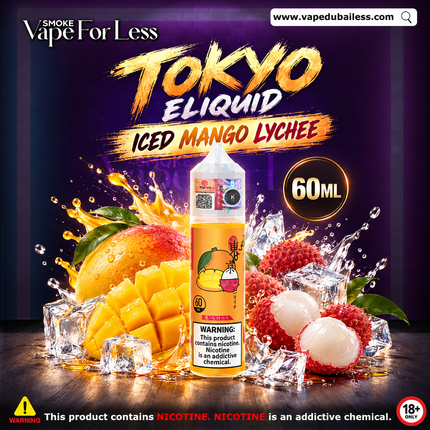 Iced Mango Lychee Tokyo E liquid 60ml - Vape Delivery UAE