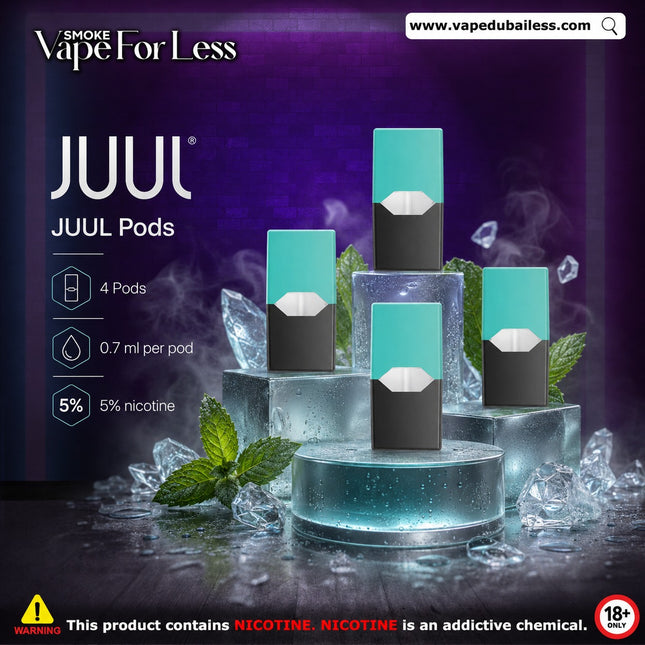 JUUL Menthol Pods 5% – Pre-Filled 0.7mL Pods Vape Delivery Dubai