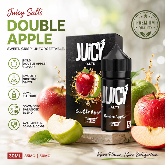 Juicy Salts Double Apple Saltnic Same Day Vape Delivery in Abu Dhabi