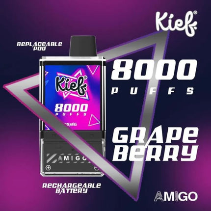 Kief Amigo Pod Kit Disposable Vape (8000 Puffs) Best Vape Offer Online in UAE 2025
