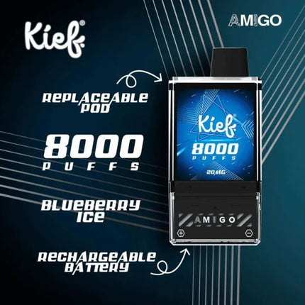 Kief Amigo Pod Kit Disposable Vape (8000 Puffs) Best Vape Offer Online in Abu Dhabi and Dubai 2025