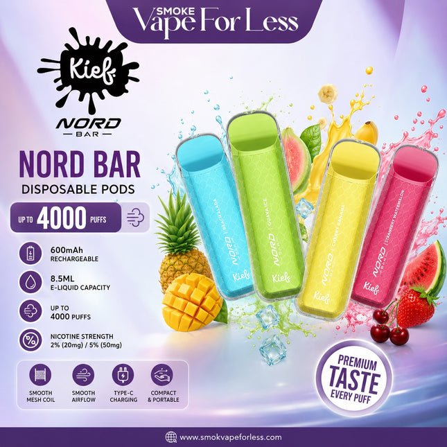 Kief Nord Bar Disposable Pods (4000 Puffs) Vape Offer in 2026