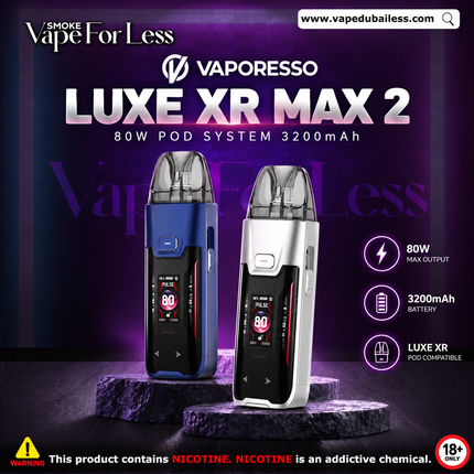 LUXE XR MAX 2 80W VAPORESSO POD SYSTEM 3200mAh - Vape Delivery UAE