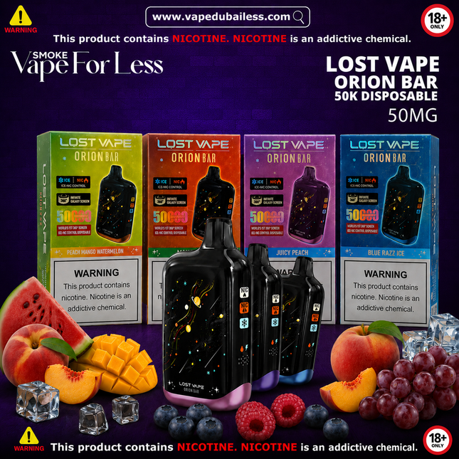 Lost Vape Orion Bar 50k Disposable Device Dubai Duty Free 