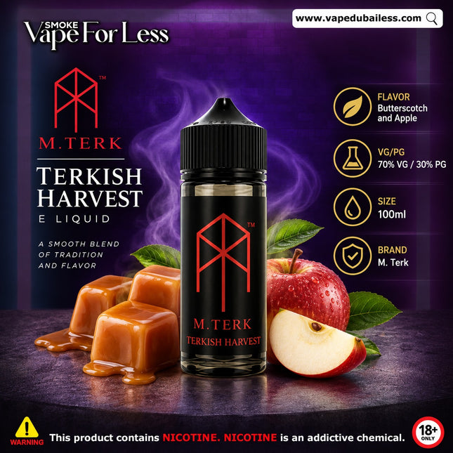 MTerk Terkish Harvest Freebase E-Liquid Best Online Shop in UAE 2026