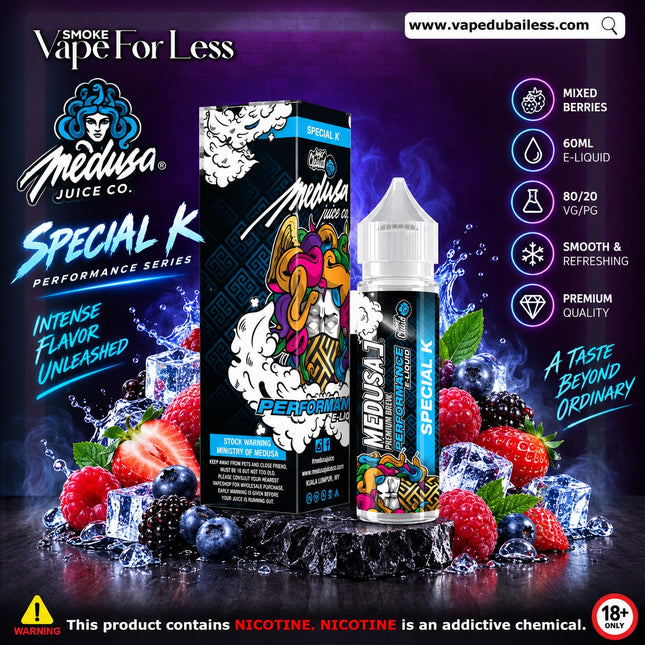 Medusa Juice Special K Performance Series Freebase E-Liquid Fast Vape Delivery uae