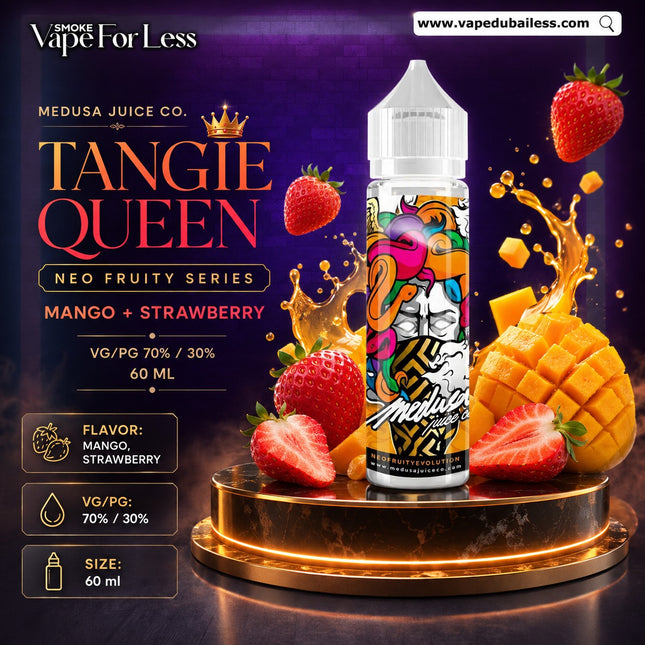 Medusa Juice Tangie Queen Neo Fruity Series Freebase E-Liquid Fast Vape Delivery Dubai Same Day