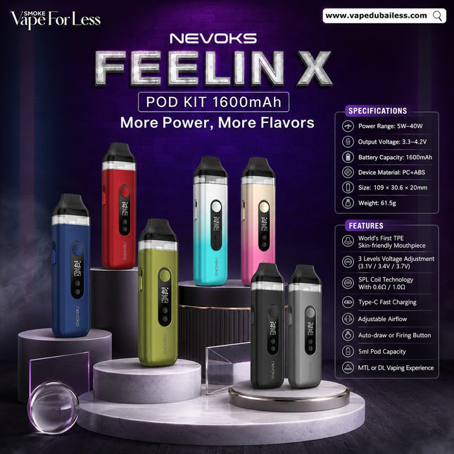 NEVOKS FEELIN X VAPE KIT - POD SYSTEM Delivery Online Dubai and UAE 